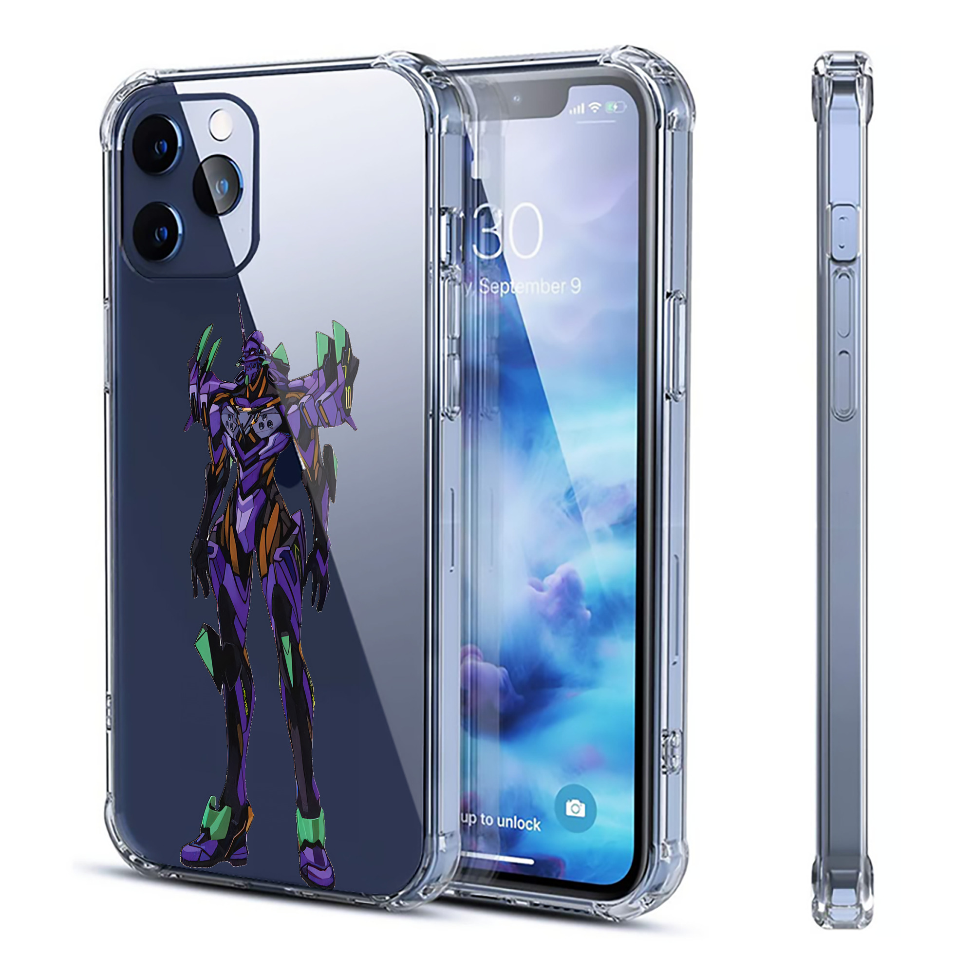 （画像用） EVA 新世紀エヴァンゲリオン 【iPhone 12シリーズ対応】透明スマホケース（クリアソフトケース）